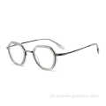 Óculos populares de boa qualidade temple moda moldura design redonda óculos